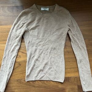 Preowned Aritzia Merino Wool Sweater Beige XXS